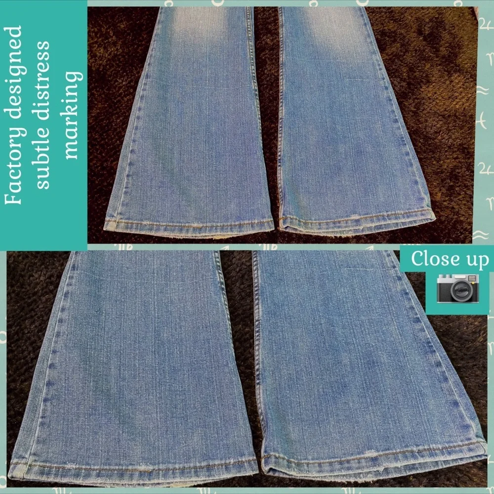 ⭐️SUPER RARE VINTAGE Y2K JUICY COUTURE ASTROLOGY ZODIAC CAPRICORN FLARE JEANS 29 - Picture 9 of 16